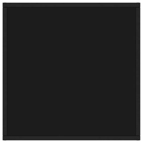Mesa de centro 60x60x35 cm vidro preto