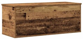 Caixa de Armazenamento vidaXL em Madeira Velha 90x35x35 cm em Madeira