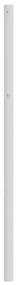 Cabeceira de cama 135 cm metal branco