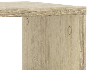 Mesa de apoio com rodas derivados de madeira carvalho sonoma