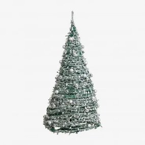 Árvore De Natal Dobrável Com Luzes Led Taimy Prata & ↑180 - Sklum