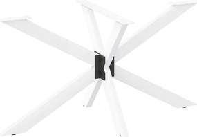 Pé de mesa de jantar em formato de aranha, branco, 120x68x(72-73) cm,