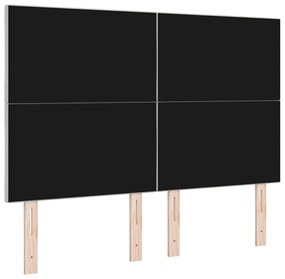 Cabeceira LED com Design de Blocos de Diamante em Cinza Claro, 144 cm