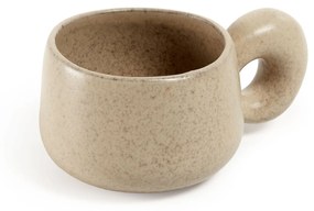Kave Home - Caneca Tersilia de cerâmica castanho