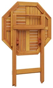 Mesa de jardim dobrável Ø70x75 cm madeira de acácia maciça