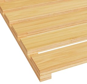 Tapete de casa de banho em bambu 54x36 cm