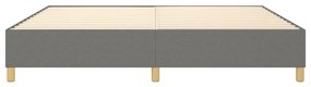 Estrutura de cama sem colchão 140x190 cm tecido cinzento-escuro