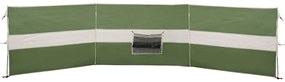 Corta-vento de campismo 490x123 cm impermeável verde