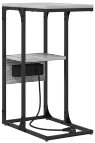 Mesa-de-cabeceira Sonoma cinzento 41.5 x 26 x 60.5 cm