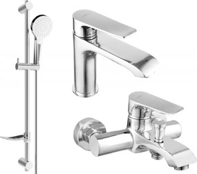 Mexen Pecos Conjunto de banho DF05, cromado - 72703DF05-00