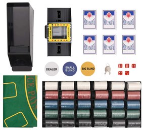 Conjunto de fichas de póquer 600 pcs 4 g