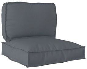 vidaXL Conjunto de Almofadas para Palete 2 pcs Antracite