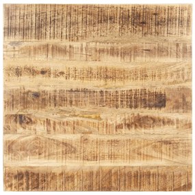 vidaXL Tampo de mesa madeira de mangueira maciça 15-16 mm 70x70 cm