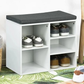 Sapateira com almofadão 51,5x29x48 cm branco