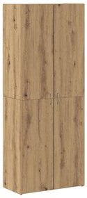 Armário Alto Artisan em Carvalho 60 x 32 x 153 cm Madeira de Qualidade