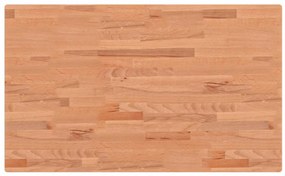 Bancada retangular 100x60x(71,5-98) cm madeira de faia maciça