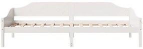 Cama sem colchão 90x190 cm madeira de pinho maciça branco