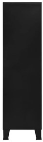 Roupeiro industrial 90x40x140 cm aço preto