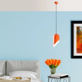 Candeeiro de Teto Kesik – Laranja – Ø14 h:25 cm