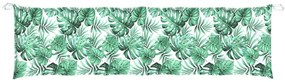 Almofadão banco jardim 180x50x7 cm tecido oxford padrão folhas