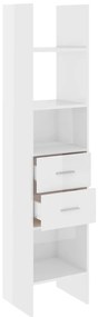 Estante 40x35x180 cm contraplacado branco brilhante