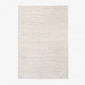 Alfombra De Exterior Retangular 160x230 Cm Em Polietileno Mariyana Gardénia Branco - Sklum