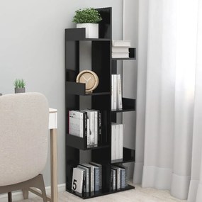 vidaXL Estante 48x25,5x140 cm derivados de madeira preto