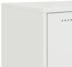Móvel de TV 100,5x39x43,5 cm aço branco