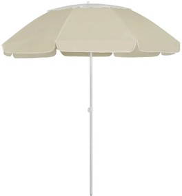 Guarda-sol de praia 300 cm amarelo areia