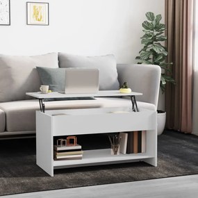 vidaXL Mesa de centro 102x50x52,5 cm madeira processada branco