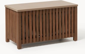 Caixa de jardim em madeira de acácia com revestimento Arkin, L 80 cm