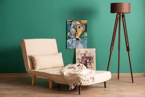Sofá-cama 1 Lugar Folde – Creme – 180 x 80 cm