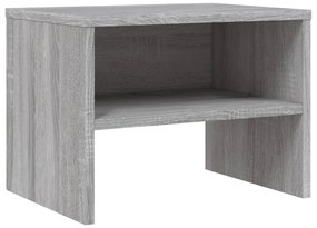 Mesa cabeceira 2 pcs 40x30x30 cm derivados madeira cinza sonoma