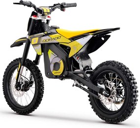 Mini moto elétrica para crianças velocidade até 38 km/h aprox. C/Limitador 1600W DORADO PD7 14/12" Amarela