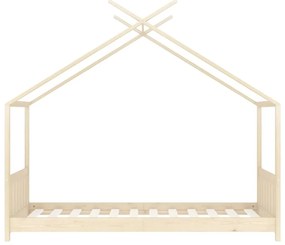 Estrutura de cama p/ crianças 70x140 cm madeira de pinho maciça