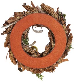 Grinalda decorativa castanha ⌀ 35 cm KAAVI Beliani