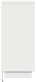Aparador vidaXL com LED Branco 90x32x75 cm em madeira de engenharia