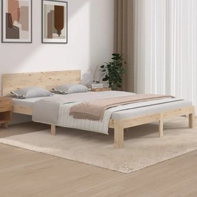 810500 vidaXL Estrutura de cama king 150x200 cm madeira maciça