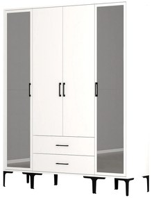 Guarda-roupa Kumsal RTR – Branco – 160x47,5x201,4 cm