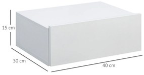 Conjunto de 2 Mesinhas de Cabeceira Hoten - Branco - Design Moderno