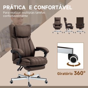 Vinsetto Cadeira de Escritório com 6 Pontos de Massagem por Vibração C