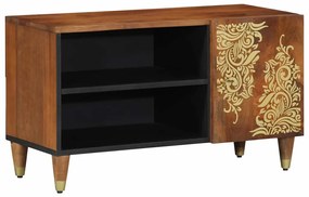 vidaXL Gabinete para TV com prateleira Marrom mel 80 x 33 x 46 cm