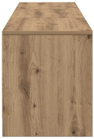 Gabinete de TV com LED Carvalho Artesanal 165x34x40 cm Madeira de Enge