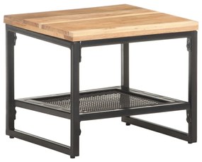 vidaXL Mesa de apoio 40x40x35 cm madeira de acácia maciça