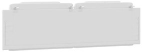 Almofadão de cabeceira 180 cm couro artificial branco