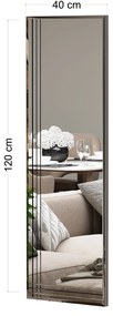 Espelho Trio – Transparente – 40 cm x 120 cm x 2,2 cm