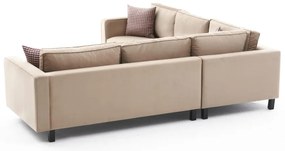 Sofá de Canto Kale – Creme – 258x83x258 cm