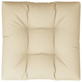 Almofadão sofá de paletes 80x80x12 cm tecido bege
