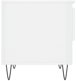 Mesa de centro 50x46x50cm derivados de madeira branco brilhante