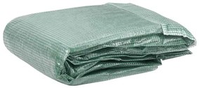 Cobertura de substituição p/ estufas 9 m² 300x300x200 cm verde
